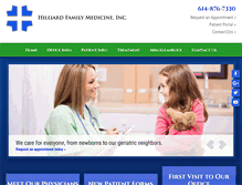 Tablet Screenshot of hilliardfamilymedicine.com